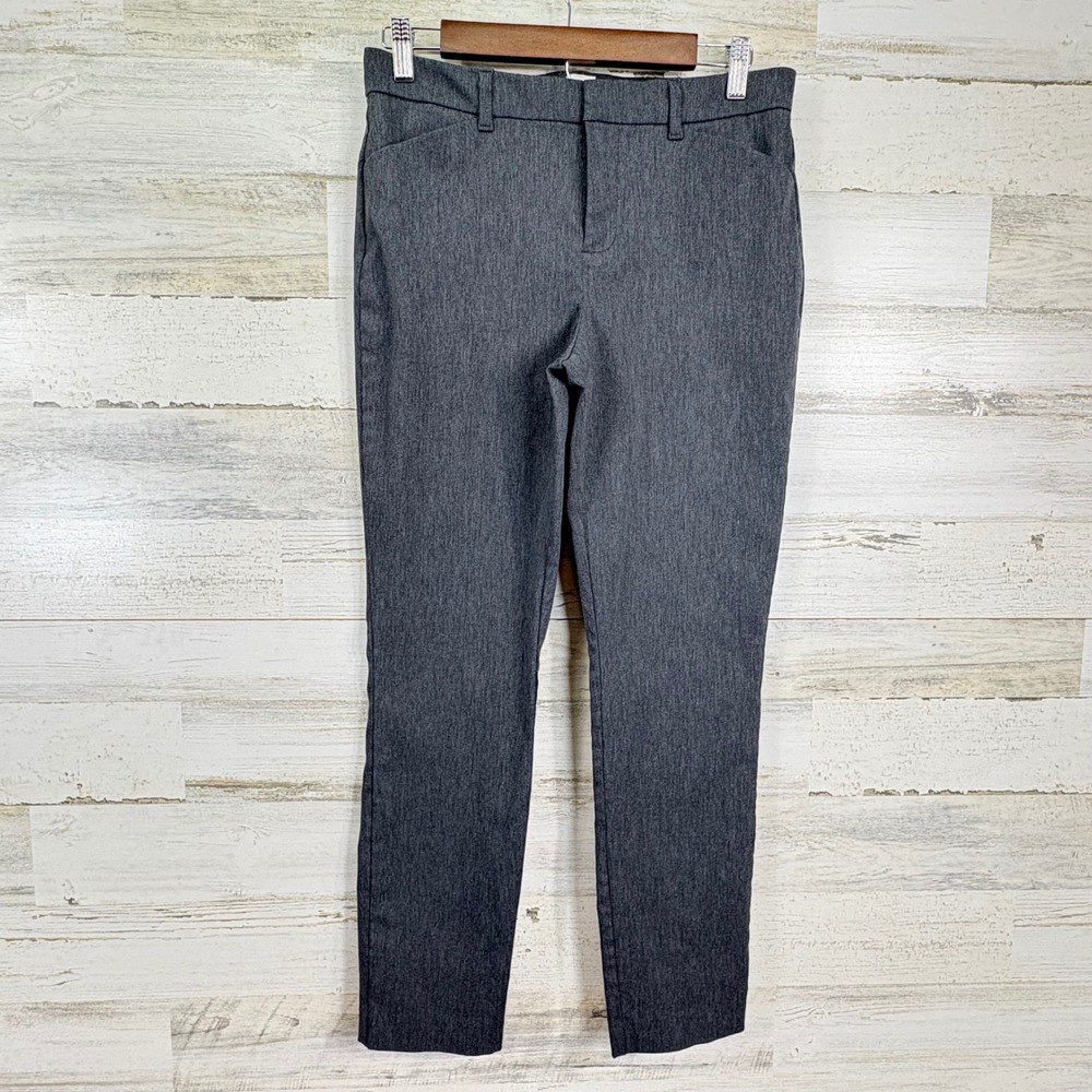 GAP Signature Skinny Ankle Pants Heather Charcoal Gray‎ Women's Size 8